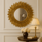 Зеркало-солнце в золотой раме Sunshine