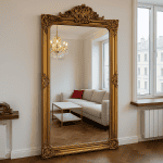 Зеркало в золотой резной раме в полный рост Чикаго