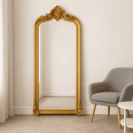 Золотое зеркало в полный рост Лоренцо