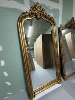 Золотое зеркало в полный рост Лоренцо