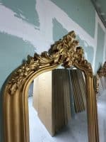 Золотое зеркало в полный рост Лоренцо