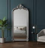 Серебряное зеркало в полный рост Лоренцо