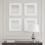 Настенное зеркало в раме с фацетом Бланш