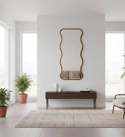 Зеркало в волнистой раме в полный рост Wave