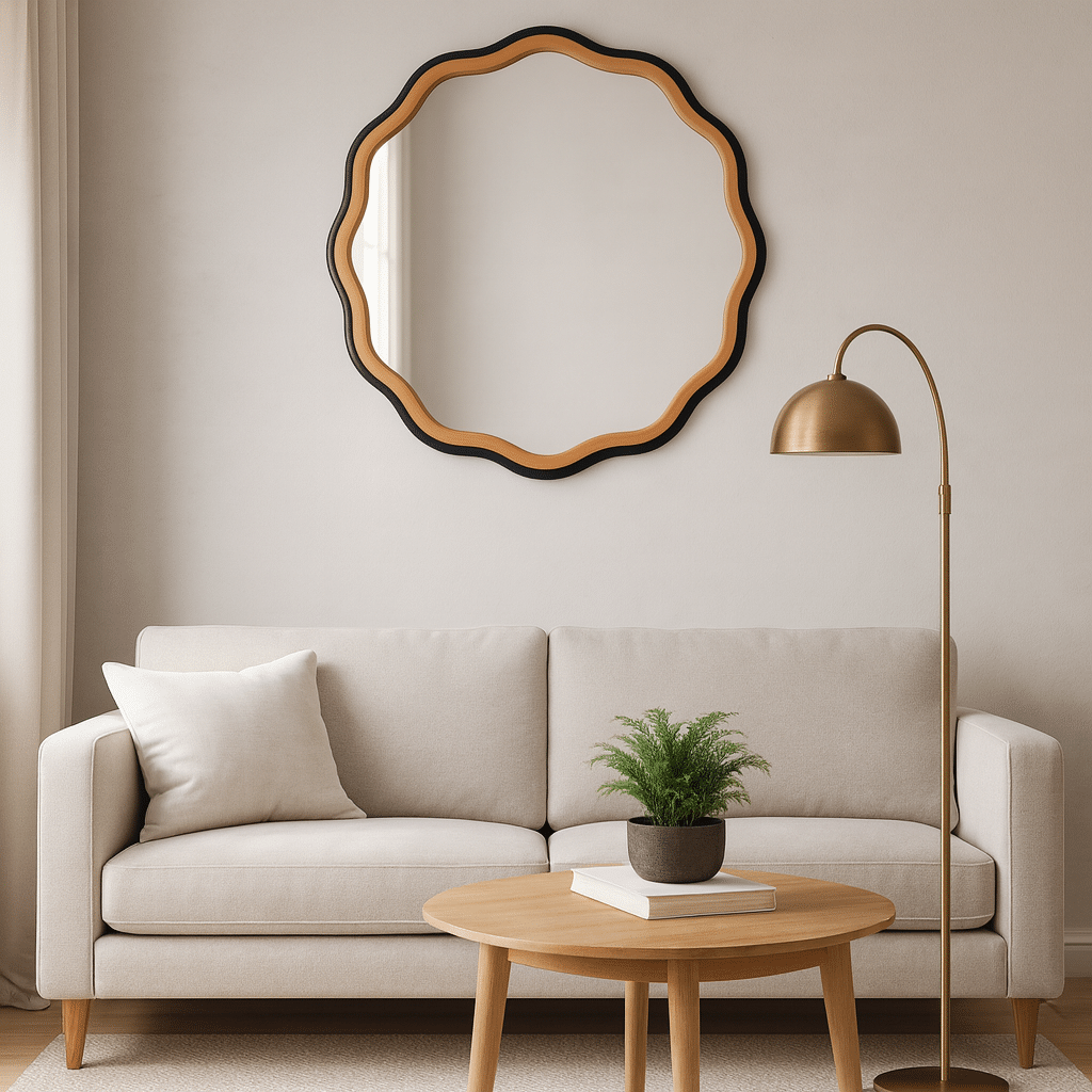 Круглое настенное зеркало Wave Circle Круглое настенное зеркало Wave Circle — изображение 1