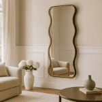 Зеркало в волнистой раме в полный рост Wave